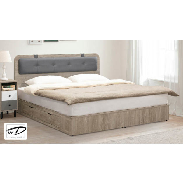 B3460 155-02 雨果5尺床頭片 (炭燒色) B3460 155-02 雨果5尺床頭片 (炭燒色)