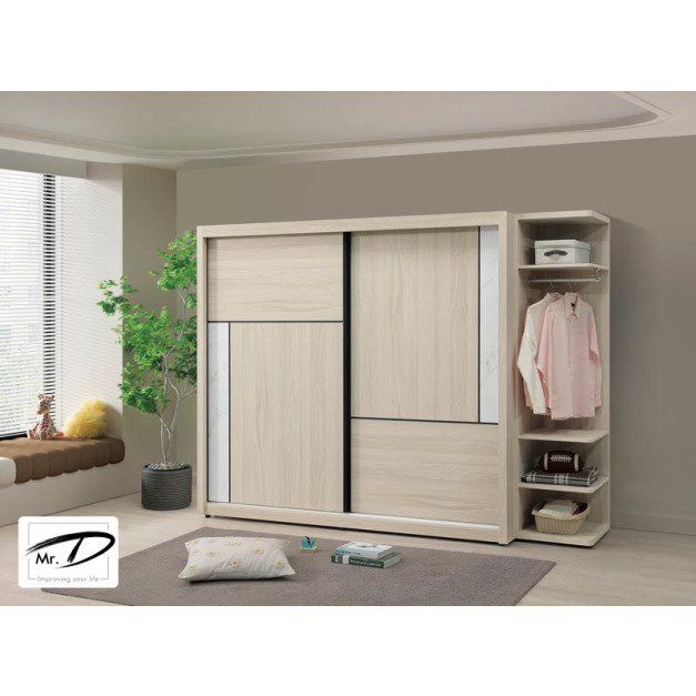 B3150 44-01 萊米克7.5×7尺推門衣櫥 B3150 44-01 萊米克7.5×7尺推門衣櫥