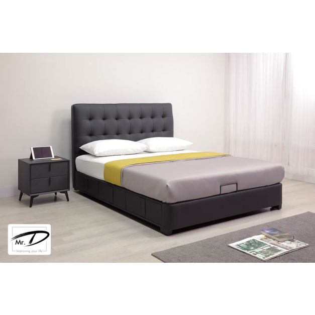 B3502 12-06 華格夫5尺半牛皮三抽床台 (面左抽) B3502 12-06 華格夫5尺半牛皮三抽床台 (面左抽)