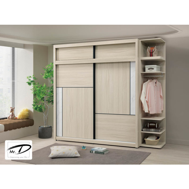 B3148 43-01 萊米克7.5×8尺推門高衣櫥 B3148 43-01 萊米克7.5×8尺推門高衣櫥