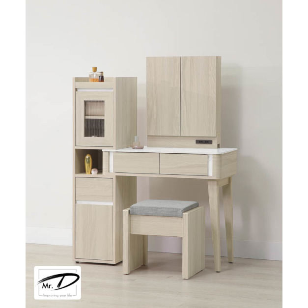 B3132 36-03 華格納2.7尺岩板伸縮鏡台 (含椅) B3132 36-03 華格納2.7尺岩板伸縮鏡台 (含椅)