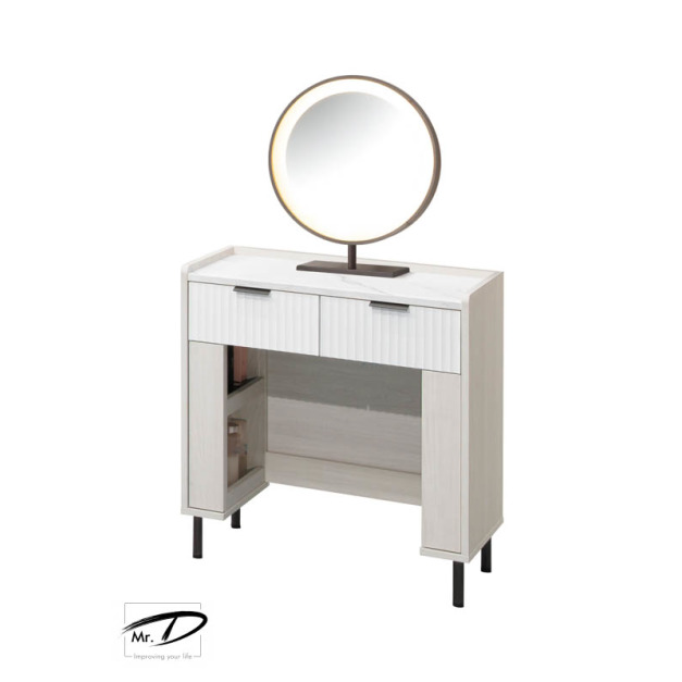 B3263 91-10 赫本2.3尺圓鏡鏡台 (含椅) B3263 91-10 赫本2.3尺圓鏡鏡台 (含椅)