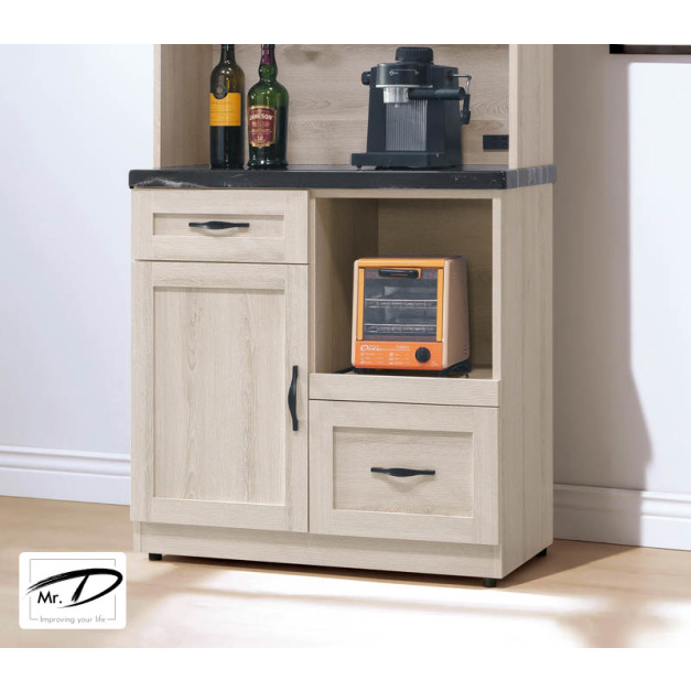 B2102 454-07 潔西石面2.7尺餐櫃下座 B2102 454-07 潔西石面2.7尺餐櫃下座