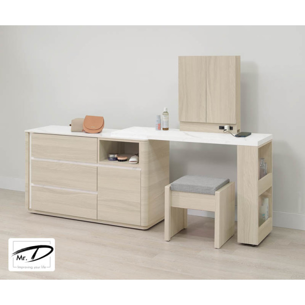 B3133 36-04 華格納4尺岩板功能伸縮鏡台 (含椅) B3133 36-04 華格納4尺岩板功能伸縮鏡台 (含椅)