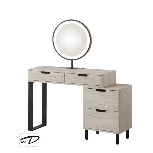 B3348 124-03 溫哥華3尺圓鏡伸縮鏡台 (含椅) B3348 124-03 溫哥華3尺圓鏡伸縮鏡台 (含椅)