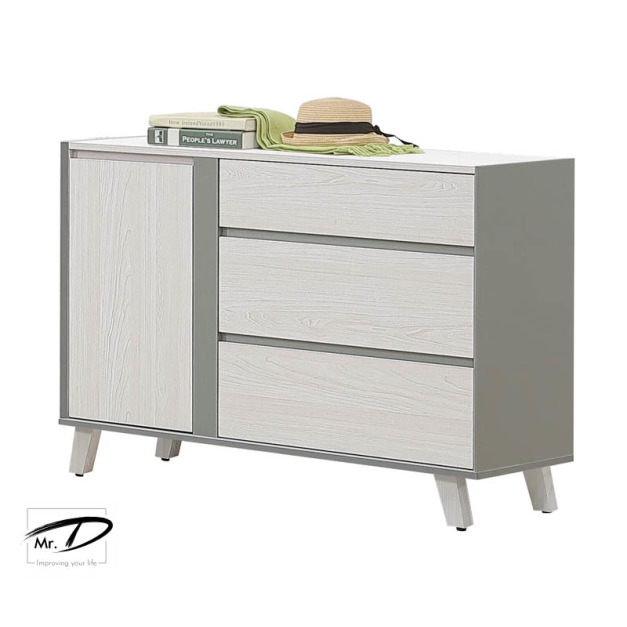 B3220 73-09 科琳4尺三抽開門收納櫃 B3220 73-09 科琳4尺三抽開門收納櫃