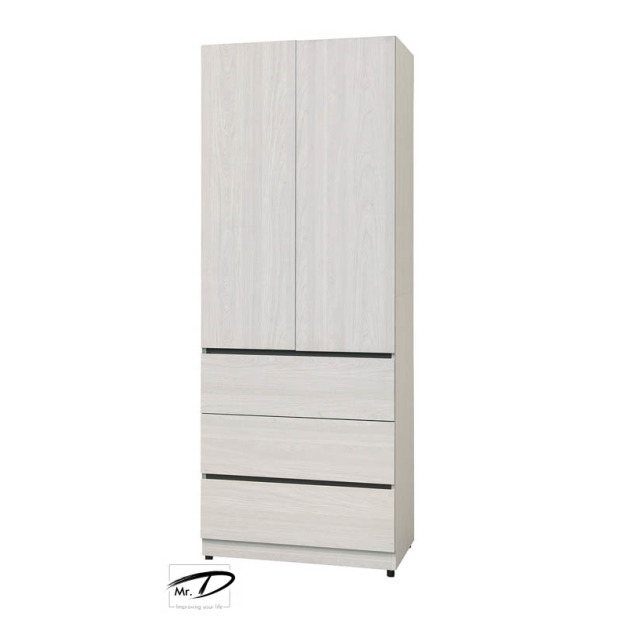 B3257 88-03 艾倫2.5尺三抽衣櫥 B3257 88-03 艾倫2.5尺三抽衣櫥