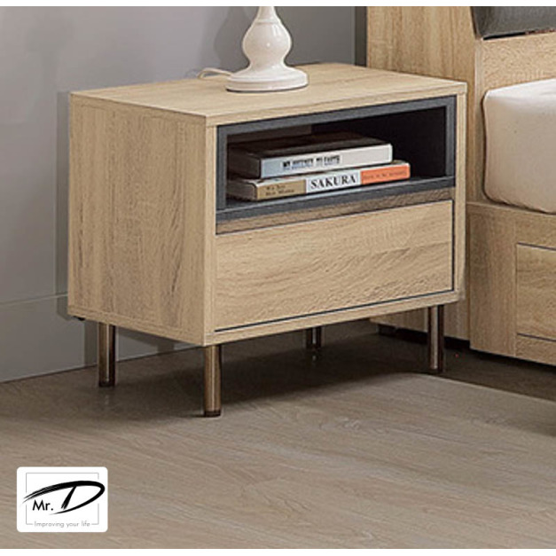 B3391 140-07 布萊恩一抽床頭櫃 B3391 140-07 布萊恩一抽床頭櫃