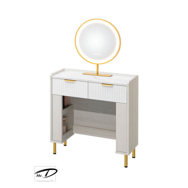 B3269 98-01 黛妮2.3尺圓鏡鏡台 (含椅) B3269 98-01 黛妮2.3尺圓鏡鏡台 (含椅)