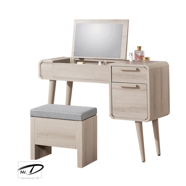 B3319 117-12 珊蒂3尺掀鏡台 (含椅) B3319 117-12 珊蒂3尺掀鏡台 (含椅)