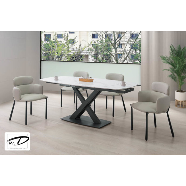 B2136 477-01 漢斯6.3尺岩板旋轉伸縮餐桌 B2136 477-01 漢斯6.3尺岩板旋轉伸縮餐桌