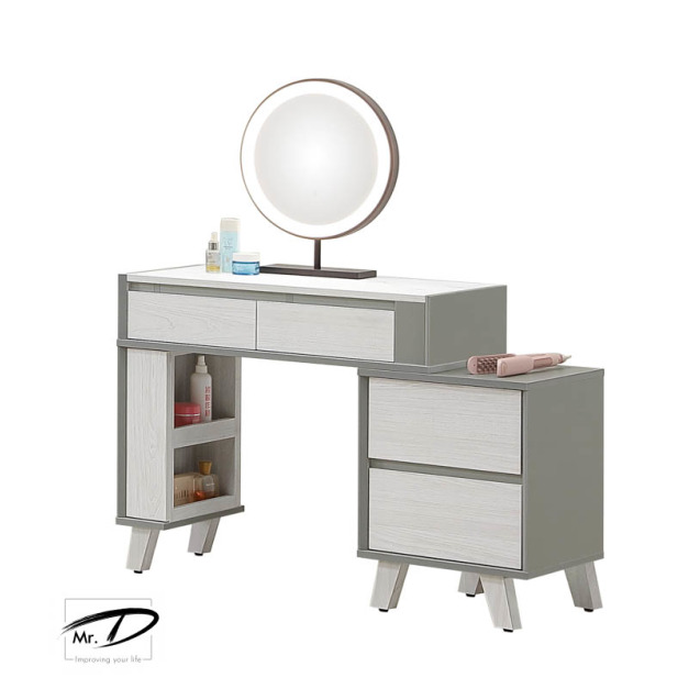 B3221 73-10 科琳2.7尺伸縮鏡台 (含椅) B3221 73-10 科琳2.7尺伸縮鏡台 (含椅)