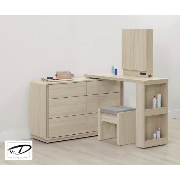 B3164 48-05 克利奧4尺功能伸縮鏡台組(含椅)(可左右擺放) B3164 48-05 克利奧4尺功能伸縮鏡台組(含椅)(可左右擺放)