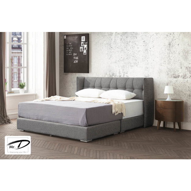 B3495 183-02 深灰色6尺布面厚床底 B3495 183-02 深灰色6尺布面厚床底