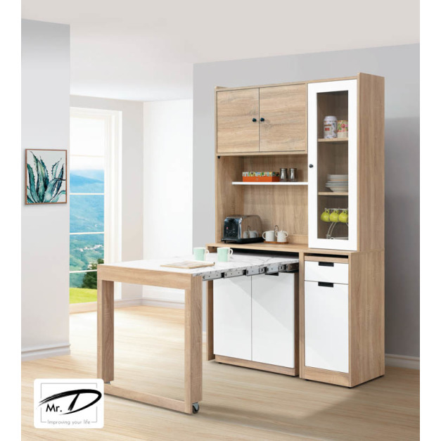 B2051 427-01 雨果4尺功能桌收納櫃組(原切/白) B2051 427-01 雨果4尺功能桌收納櫃組(原切/白)