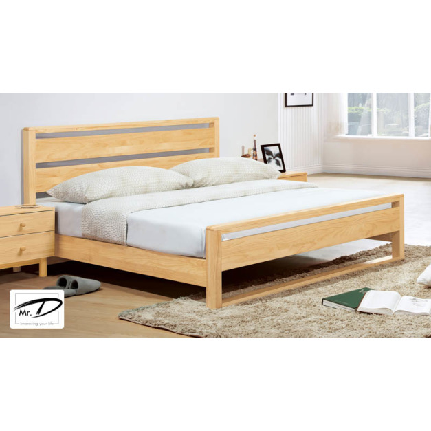 B3421 148-02 丹麥原木全實木6尺床台 B3421 148-02 丹麥原木全實木6尺床台