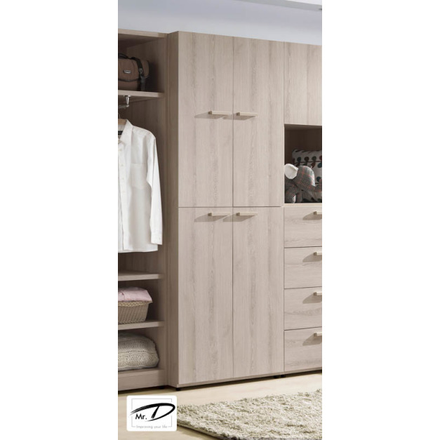 B3322 118-03 珊蒂2.5尺四門衣櫥 B3322 118-03 珊蒂2.5尺四門衣櫥