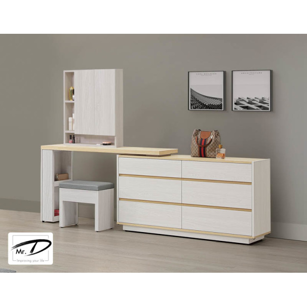 B3213 69-09 泰勒4.4尺功能伸縮鏡台 (含椅) B3213 69-09 泰勒4.4尺功能伸縮鏡台 (含椅)