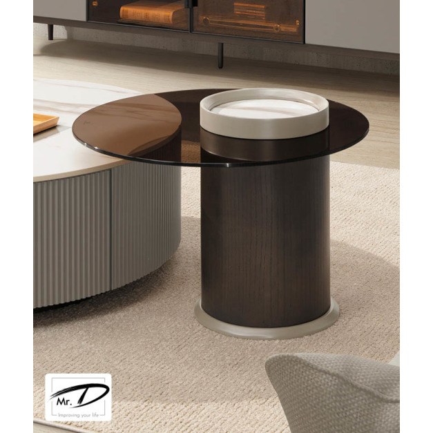 B1102 241-02 朱莉亞岩板小茶几 B1102 241-02 朱莉亞岩板小茶几