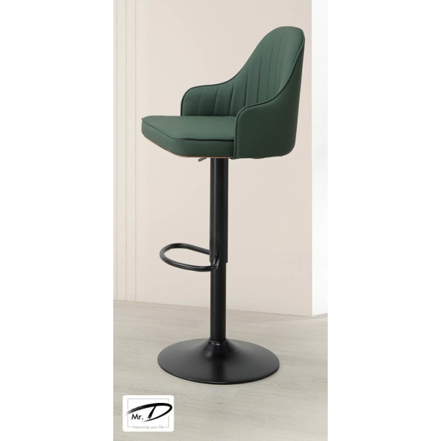 B1015 544-06 紐書亞升降吧椅 (深綠皮) B1015 544-06 紐書亞升降吧椅 (深綠皮)