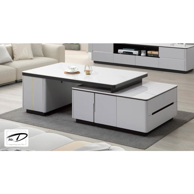 B1174 271-01 斯旺森雙岩板伸縮茶几 B1174 271-01 斯旺森雙岩板伸縮茶几