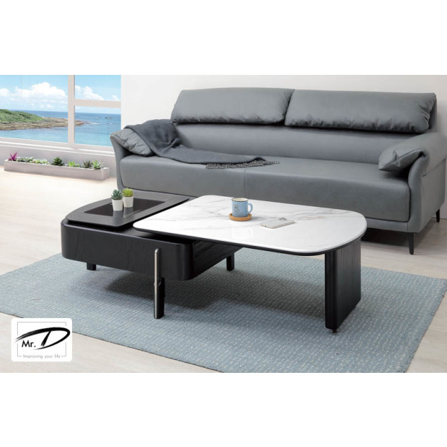 B1163 265-01 卡斯特石面旋轉茶几 B1163 265-01 卡斯特石面旋轉茶几