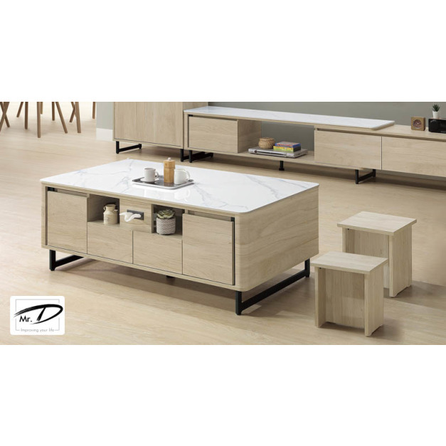 B1245 303-01 威瑟斯4.3尺岩板大茶几 B1245 303-01 威瑟斯4.3尺岩板大茶几