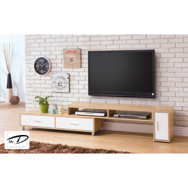 B1340 368-02 肯特雙色4.6尺伸縮長櫃 B1340 368-02 肯特雙色4.6尺伸縮長櫃