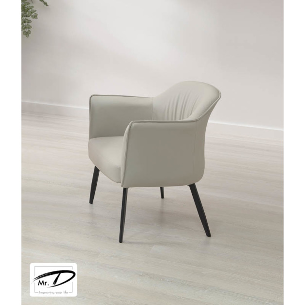 B1075 229-06 菲比休閒椅 (扶手)(淺灰) B1075 229-06 菲比休閒椅 (扶手)(淺灰)