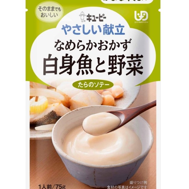 【好吞嚥】KEWPIE「野菜鱈魚時蔬」即食包,75g/包 【好吞嚥】KEWPIE「野菜鱈魚時蔬」即食包,75g/包