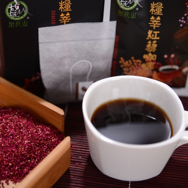 【紅藜咖啡 50g(一盒5入)*3盒組】2018年雲林十大伴手禮|冷熱皆宜環保茶包,高鈣高纖咖啡、連續回沖不苦澀|糧莘闢護農場