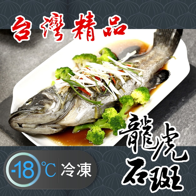 特選台灣極鮮龍虎石斑魚推薦(三去處理) 550g! 特選台灣極鮮龍虎石斑魚推薦(三去處理) 550g!