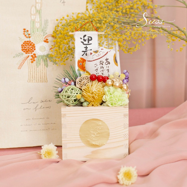 SÜSS 招財貓方型木盆花 SÜSS 招財貓方型木盆花