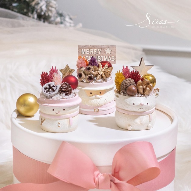 SÜSS聖誕限定 三兄弟永恆盆花 SÜSS聖誕限定 三兄弟永恆盆花
