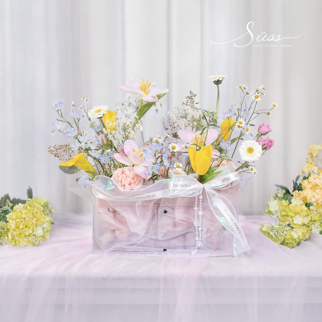 SÜSS 鬱金香壓克力鮮花提盒 SÜSS 鬱金香壓克力鮮花提盒