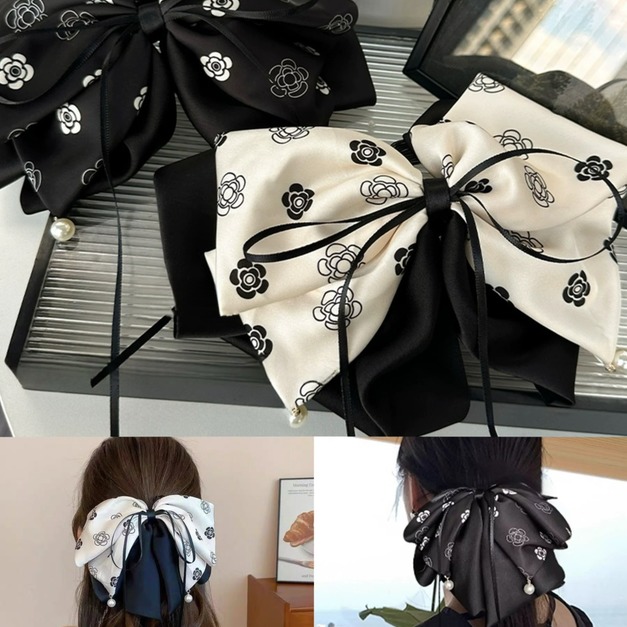 小物分享~小香風緞面馬尾抓夾高級感盤髮 小物分享~小香風緞面馬尾抓夾高級感盤髮