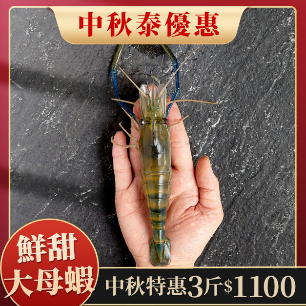 【中秋泰優惠】大母蝦超殺優惠組-3斤只要11000元 【中秋泰優惠】大母蝦超殺優惠組-3斤只要11000元