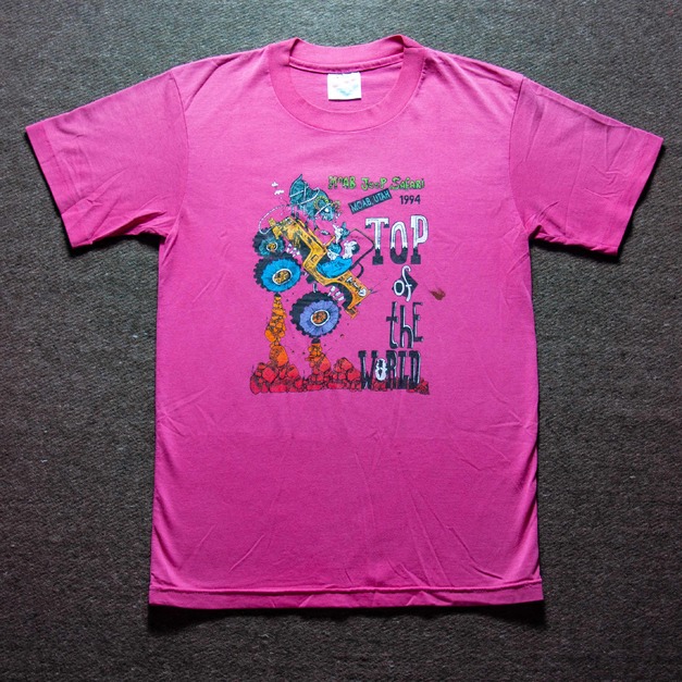 90年代 美國製 Hanes 出品 猶他州 1994年摩押吉普車節 50/50 活動紀念古著T恤 TA17