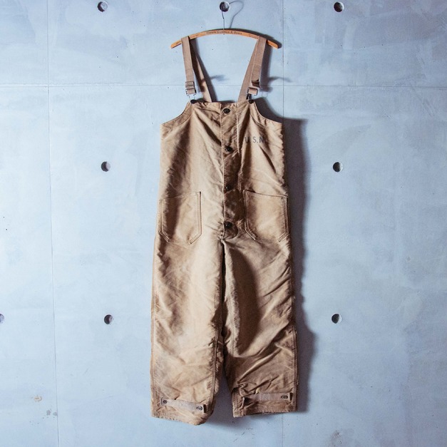 原版古着 40年代 二戰 USN 美國海軍公發甲板吊帶褲 ( C款 )