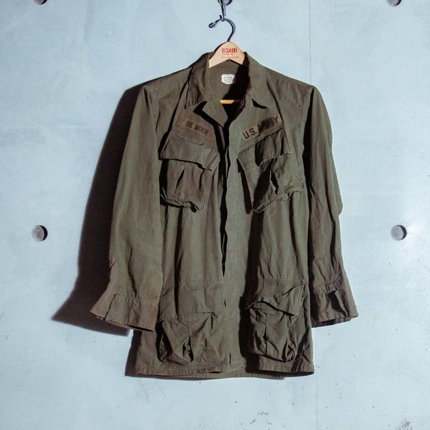 原版古著 60年代 越戰 美軍公發 斜口袋叢林野戰襯衫外套 第四版 抗撕裂布料版 Jungle Fatigue Jacket