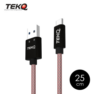 【TEKQ】uCable USB-C to USB2.0 充電傳輸線 25cm 【TEKQ】uCable USB-C to USB2.0 充電傳輸線 25cm