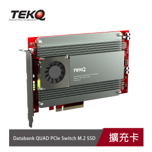 【TEKQ】Databank QUAD M.2 SSD PCIe 擴充版(最多可插4條PCIe SSD ) 【TEKQ】Databank QUAD M.2 SSD PCIe 擴充版(最多可插4條PCIe SSD )