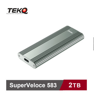 【TEKQ】583 SuperVeloce USB-C PCIe M.2 NVMe SSD 固態硬碟 外接盒夜幕綠-2TB 【TEKQ】583 SuperVeloce USB-C PCIe M.2 NVMe SSD 固態硬碟 外接盒夜幕綠-2TB