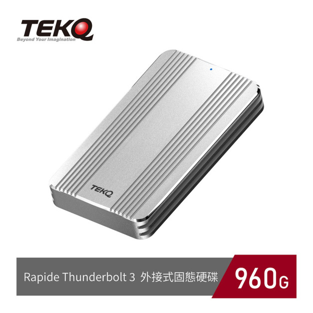 【TEKQ】Rapide Thunderbolt 3 M.2 SSD 外接硬碟-960GB 【TEKQ】Rapide Thunderbolt 3 M.2 SSD 外接硬碟-960GB