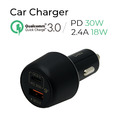 【TEKQ】2孔 48W USB-C/USB PD QC 車充 (福利品)_1 【TEKQ】2孔 48W USB-C/USB PD QC 車充 (福利品)_1