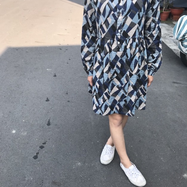 幾何格雙層娃娃裝 幾何格雙層娃娃裝