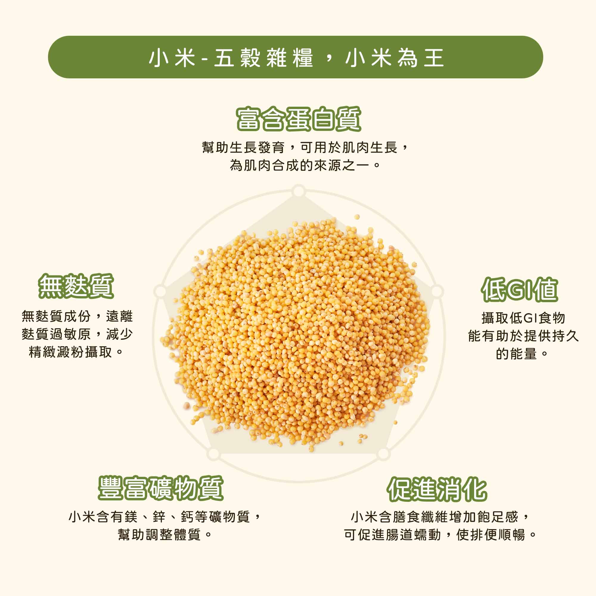 小米 五穀雜糧 小米為王