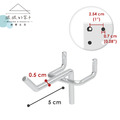 【撥撥的架子】10入 洞洞掛勾 5/10/15/20cm(電鍍)_5 【撥撥的架子】10入 洞洞掛勾 5/10/15/20cm(電鍍)_5