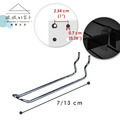 【撥撥的架子】10入 U型掛勾 7 / 13cm (電鍍) 槽板/洞洞板可用_5 【撥撥的架子】10入 U型掛勾 7 / 13cm (電鍍) 槽板/洞洞板可用_5