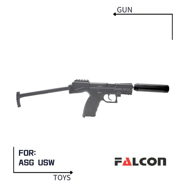 《GTS》Falcon戰隼 ASG USW A1 GBB 208mm 加長 8膛 精密管消音器套件 F243s 《GTS》Falcon戰隼 ASG USW A1 GBB 208mm 加長 8膛 精密管消音器套件 F243s